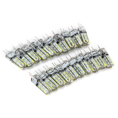 

1W 20pcs G4 LED Lamp DC 12V Bulb SMD 3014 White Light 360 Degree Angle Spotlight