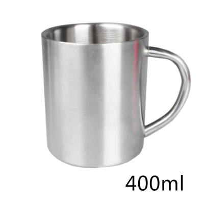

220300400ml Portable Double Wall Stainless Steel Coffee Cup Beverage Tea Mug
