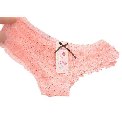 

Women Lace Ruffles Sexy Women Briefs Panties Female Underwear Womens Sheer Panties Butt Lifter Briefs