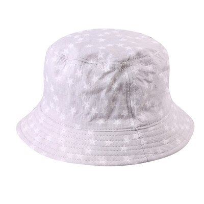 

New Bucket Hats For Girls Spring Summer Baby Girls Toddler Star Pattern Bucket Hats Caps Reversible Sun Headwear