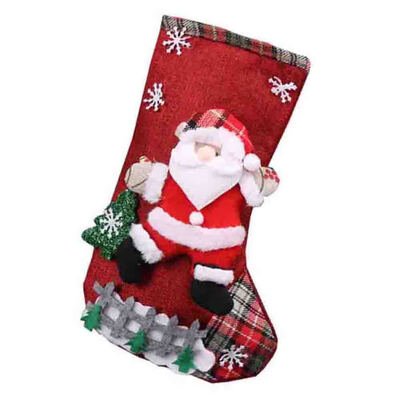 

Christmas Stocking Gift Bag Noel Reindeer Santa Claus Snowman Socks natal Xmas Tree Candy Ornament Gifts Decorations new year