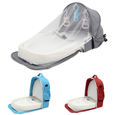

New Baby Safety Isolation Bed Multi-function BB Outdoor Folding Bed Travel Cradle Foldable Crib Portable Bionic Baby Crib