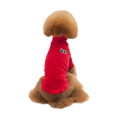 

2017 Pet Dog Hoodie Solid High Collar Thickening Cotton T-Shirt Puppies Body Winter Pets Clothes Pet Warm Coat roupa de cachorro