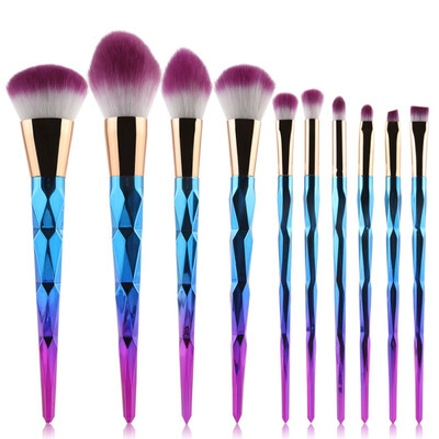 

5pcs7pcs10pcs New Brand Makeup Brushes Set Spiral Handle Cosmetic Foundation Eyeshadow Blusher Powder Blending Brush