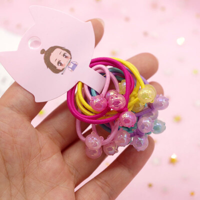 

Girl Elastic Hair Rubber Bands 10 Pcs Mixed ColorHeadbands Hair Accessory Band Rope Ponytail Holder Headbands
