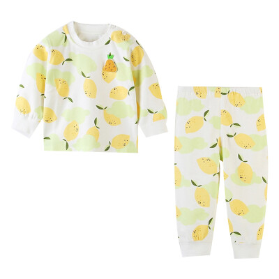 

Autumn Kids Pajamas Children Sleepwear Baby Pajamas Sets Boys Girls Long Sleeve Blouse TopsPants Cotton Nightwear Clothes 9M-3Y