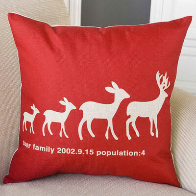 

Tailored Merry Christmas Throw Pillow Cases Cafe Sofa Cushion Cover Home Decor