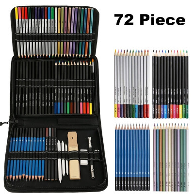 

Colorful 72 Color Natural wood pencils Professional Drawing Pencils for School Office Supplies Sketch Artist Painting