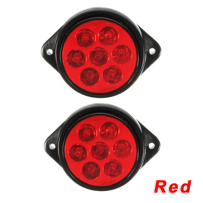 

Car Truck Side Marker Lights Round Lamp Bulbs Indicator DC 24V Set Accessories