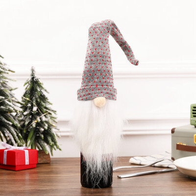 

Tailored Festive Christmas Wine Bottle Cover Santa Sack Holder Present Gift Bag