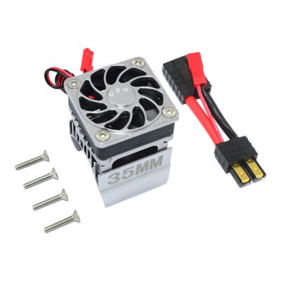 

Tailored Aluminum Motor Radiator With Cooling Fan For Traxxas TRX-4 RC Car 540 Motor