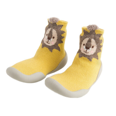 

Newborn Baby Cartoon Rubber Sole Soft Shoes Boys Girls First Walkers Shoes Infant Toddler Soft Sole Anti-slip Shoes Floor Socks