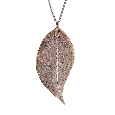 

Women Fashion Leaves Leaf Sweater Pendant Necklace & Ladies Long Chain Jewelry