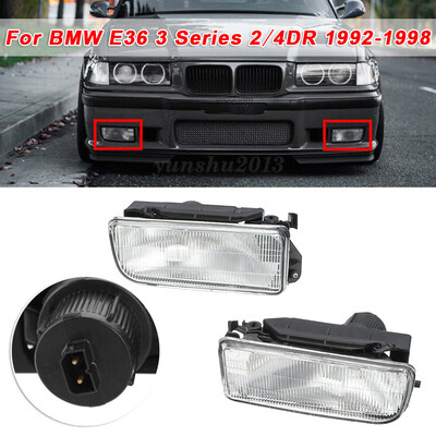 

1 Pair Front Bumper Fog Light Lamp For BMW 1992-1998 E36 3 Series 24DR