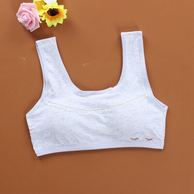

Kids Training Bra Underwear Cotton Teenage Bra Puberty Girl Running Yoga Bra Girl Sports Bra Soft Cotton Underwear 8-16T