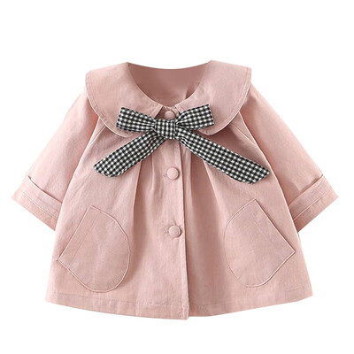 

Baby Girl Cute Outerwear Bowknot Design Casual Autumn Sweatshirt Kids Outfits Jacket Tops Cloths