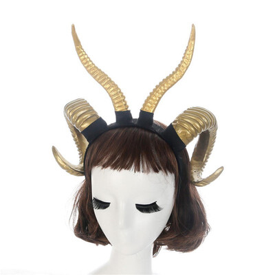 

Special Fashion Sheep Horn Ox Horn Cosplay Headdresses Sheep Horns Handmade Gothic Headband Halloween Prop Hairband