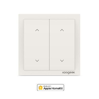 

Koogeek 2 Gang Wi-Fi Smart Light Dimmer Wall Switch Compatible with Alexa Apple HomeKit Google Assistant Voice Control Remote Cont