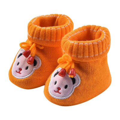 

Toddler Baby First Walker Cute Animals Anti-Slip High Ankle Baby Shoes High Quality Comfortable for Boys&Girls Autumn&Winter