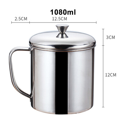 

340 Stainless Steel Water Milk Coffee Tea Cup Tumbler Camping Portable Cups Mug