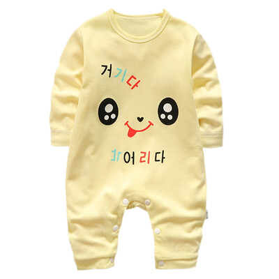 

Autumn Baby Boy Girl Clothes Casual Cartoon Animal Print Romper Infant Long Sleeve Children Rompers Jumpsuit Outfits