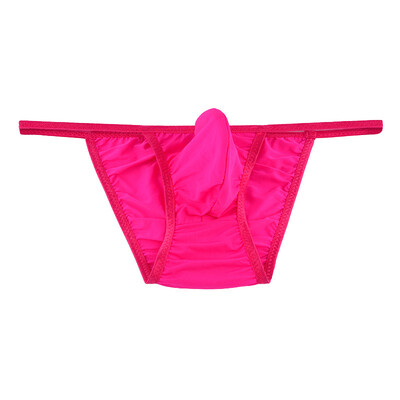 

Mens Sexy Bikini G String Briefs Thongs Low Waist Bulge Pouch Solid Underwear