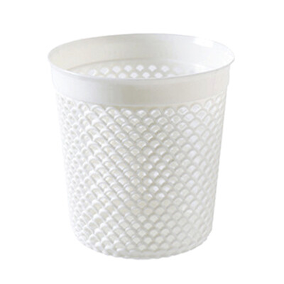 

Hollow Plastic Desk Storage Basket Pen Holder Makeup Brush Holder Organizer Container White