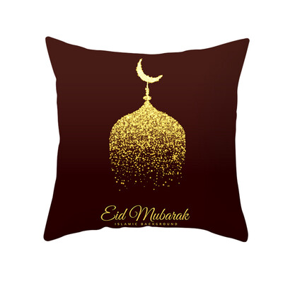 

〖Follure〗Muslim Ramadan Pattern Polyester Cushion Cover Pillow Case Home Decor