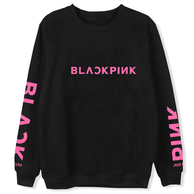 

Kpop BLACKPINK O neck Sweater Womens Hoodie Tops Sweatershirt Lisa Jennie Jisoo