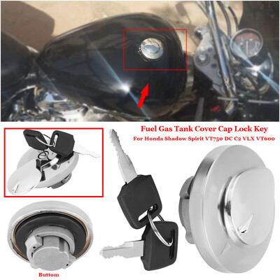 

Fuel Gas Tank Cover Cap Lock Key For Honda Shadow Spirit VT750 DC C2 VLX VT600