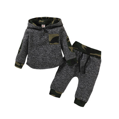 

Newborn Baby Boys Camo Hoodie T-shirt TopsPants Outfits Toddler Clothes Set