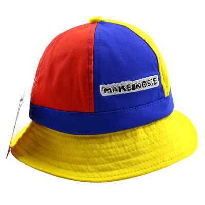 

Cotton Mixed Color Hat Letter Print Bucket Hat Fisherman Hat Outdoor Travel Hat Sun Cap Hats