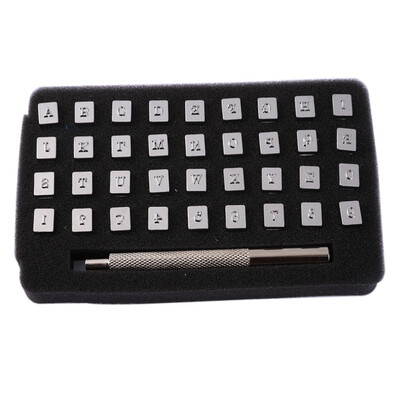

Alphabet Letter Leather Stamper Set 3mm6mm Steel Punch Metal Leather Punching Tools for DIY Leather Craft Tools