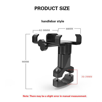 

Bicycle Motorcycle Scooter Phone Holder Bracket Bike Handlebar Mount Adjustable