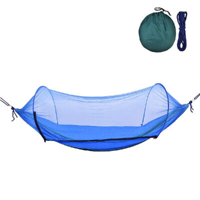 

Outdoor Camping Hammock with Mesh Mosquito Bug Net Hanging Swing Sleeping Bed Tree Tent