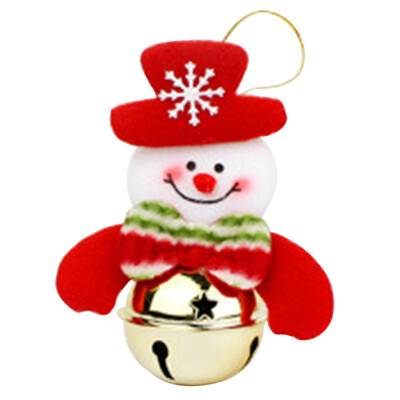 

Lovely Santa Elk Snowman Doll Christmas Bells Christmas Tree Hanging Pendant Xmas Home Party Ornament Christmas Decoration