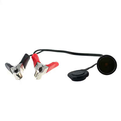 

12-24 Volt Auto Battery Terminal Clip-on Cigar Cigarette Lighter Power Socket Adapter Plug to Car Boat Motorcycle