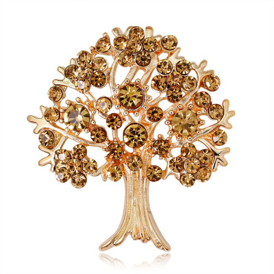 

Rhinestone Tree Fashion Wild Corsage Crystal Vintage Silver Color Trees Brooches Alloy Plants Banquet Weddings Brooch