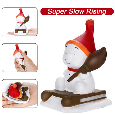 

YIWULASquishies Christmas Snowman Toy Slow Rising Fruits Scented Stress Relief Toys