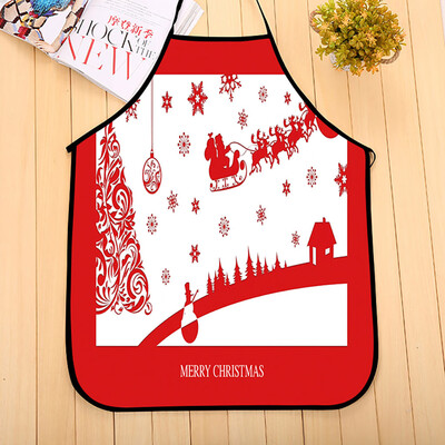 

Tailored Christmas Decoration Waterproof Apron Kitchen Aprons Dinner Party Apron
