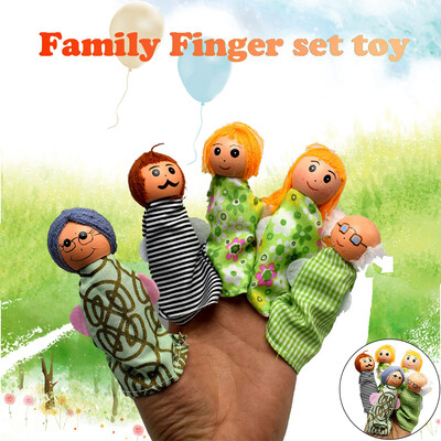 

Siaonvr 5Pcs Family Finger Puppets Playset Childrens Gift Hand Puppets Christmas Gifts