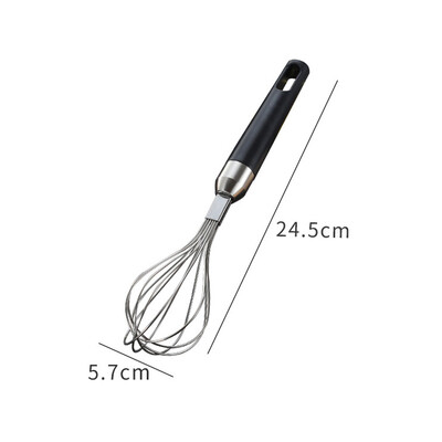

Toponeto Portable Handle Whisk Stainless steel Kitchen Mixer Balloon Wire Egg Beater Tool