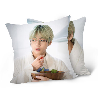 

Kpop BTS White Valentine Square Throw Pillow Cover Pillowcase Photo Printing Double Side
