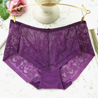 

Sexy Lace Panties Women Fashion Cozy Lingerie Tempting Pretty Briefs High Quality Cotton Mid-Rise Cute Women Underwear