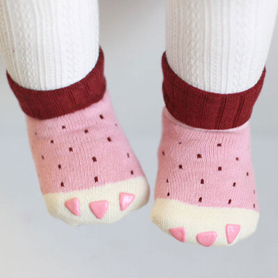 

0-3Y Newborn Baby Lovely Cartoon Animal Boat SocksCotton Anti Slip Socks Sets