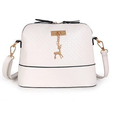 

Fashion Women Solid Color Shell Shape Deer Pendant Crossbody Shoulder Bag Pouch