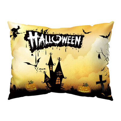 

12 Pattern New Halloween Pillow Cases Rectangle Linen Sofa Pumpkin Ghosts Throw Cushion Cove Home Decor 50X30Cm