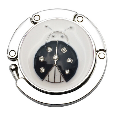 

Toponeto Mini Butterfly Beetle Folding Hanger Holder Table Hook for Purse Handbag Utility