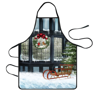 

Tailored Christmas Decoration Waterproof Apron Kitchen Aprons Dinner Party Apron