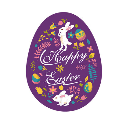 

Toponeto Wall Stickers Decor Happy Easter Wall Sticker Removable Art Home DIY Decals